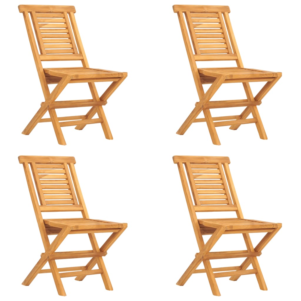 5 Piece Patio Dining Set Solid Wood Teak