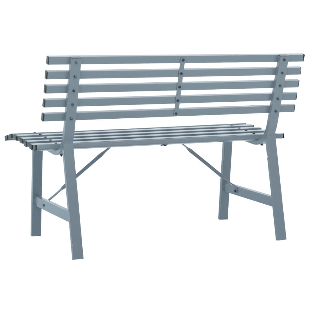 Patio Bench 43.3" Steel Gray