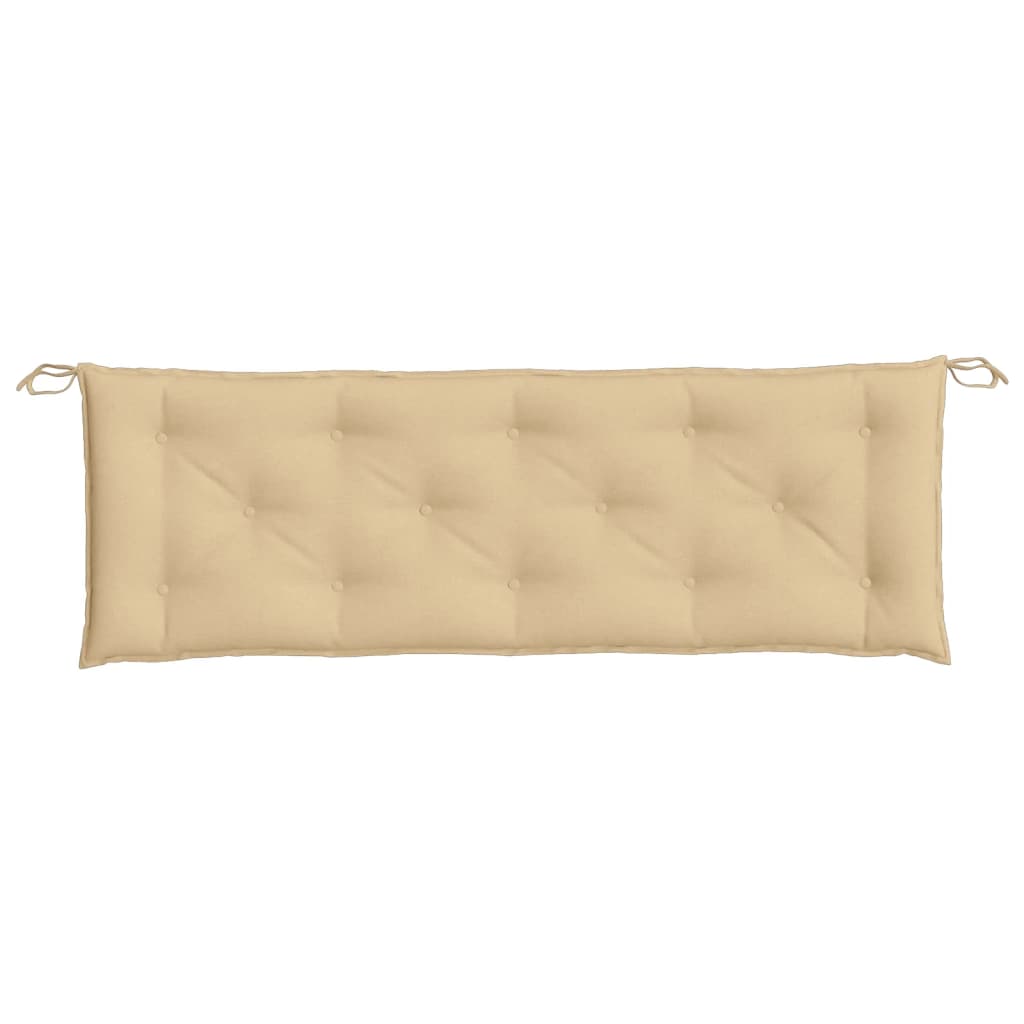 Garden Bench Cushions 2 pcs Melange Beige 59.1"x19.7"x2.8" Fabric