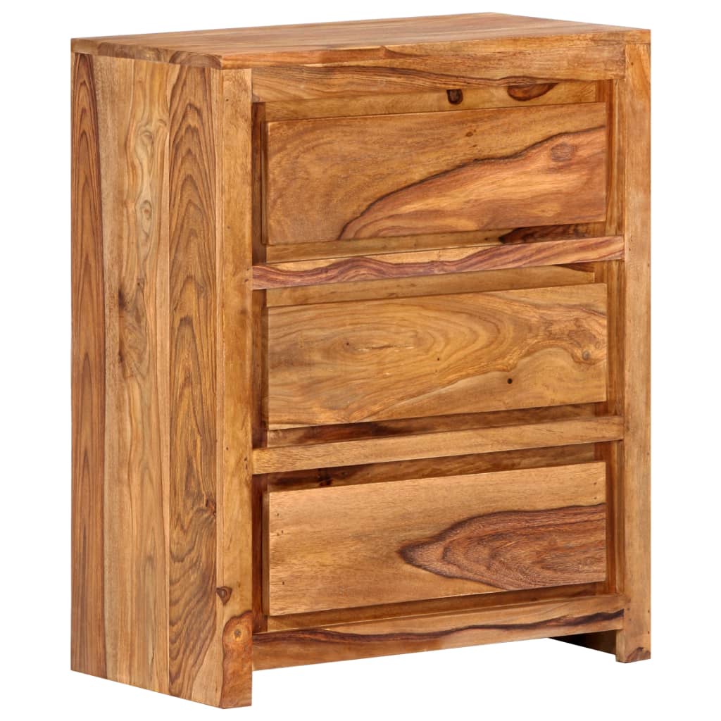 Drawer Cabinet 23.6"x13"x29.5" Solid Wood Acacia