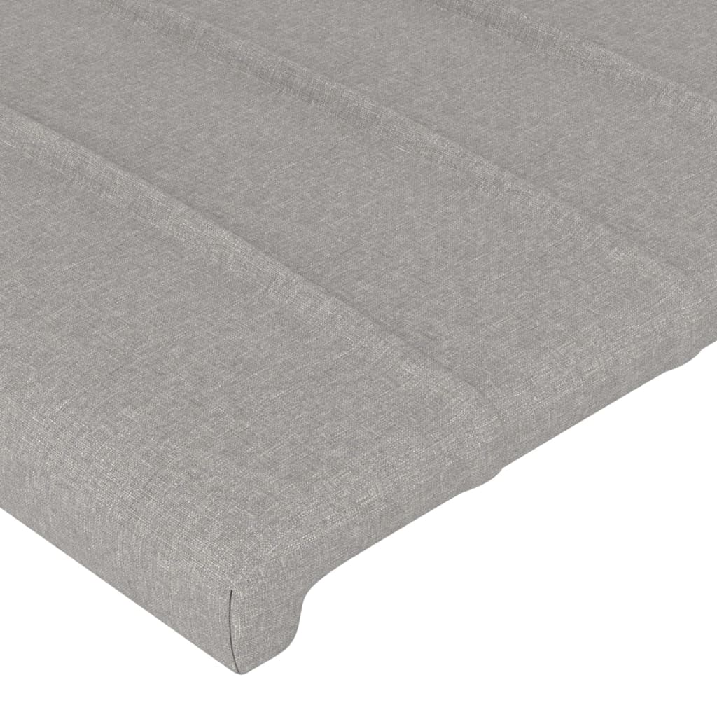 Headboards 2 pcs Light Gray 39.4"x2"x30.7"/34.6" Fabric