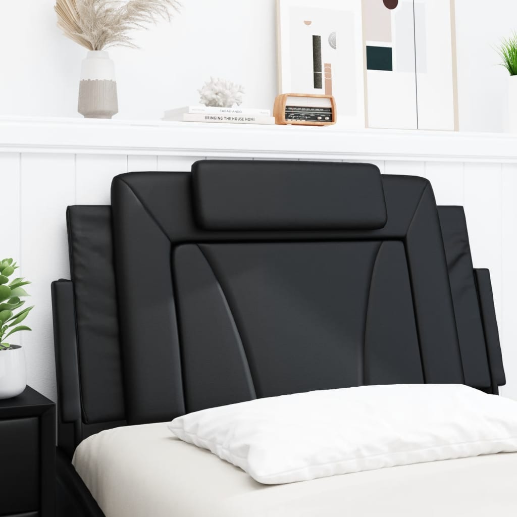 Headboard Cushion Black 39.4" Faux Leather