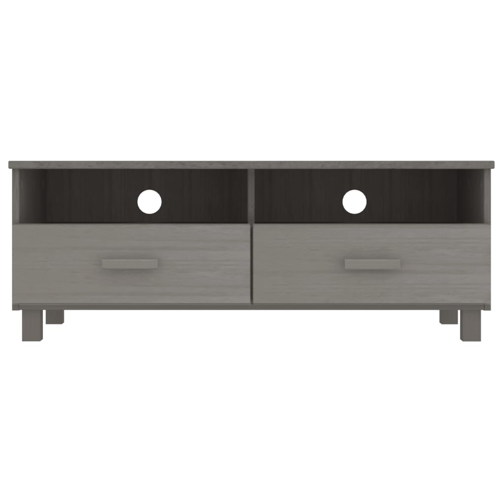 TV Stand HAMAR Light Gray 41.7"x15.7"x15.7" Solid Wood Pine