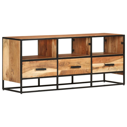 TV Stand 43.3"x11.8"x17.7" Solid Wood Acacia