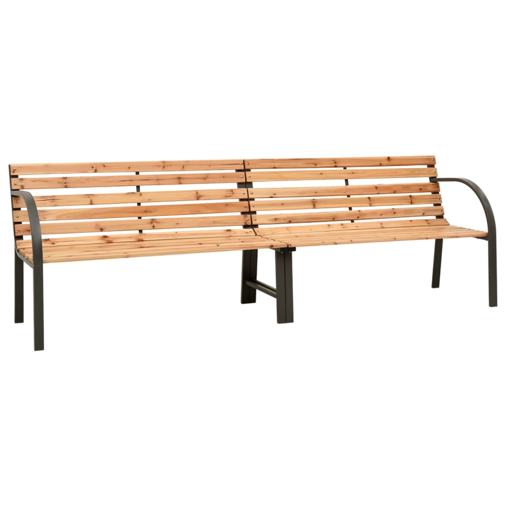 Twin Patio Bench 94.9" Chinese Fir Wood