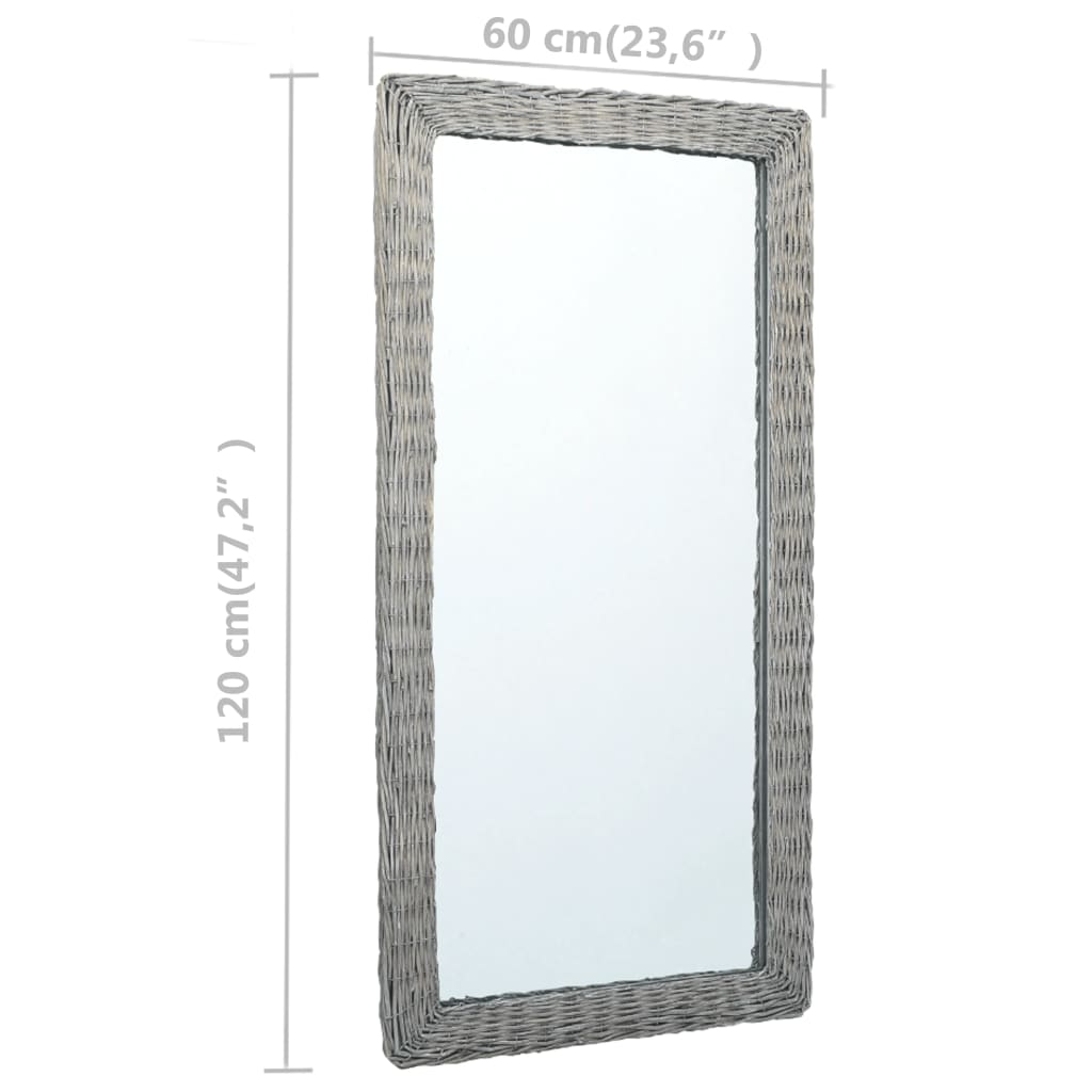 Mirror 47.2"x23.6" Wicker