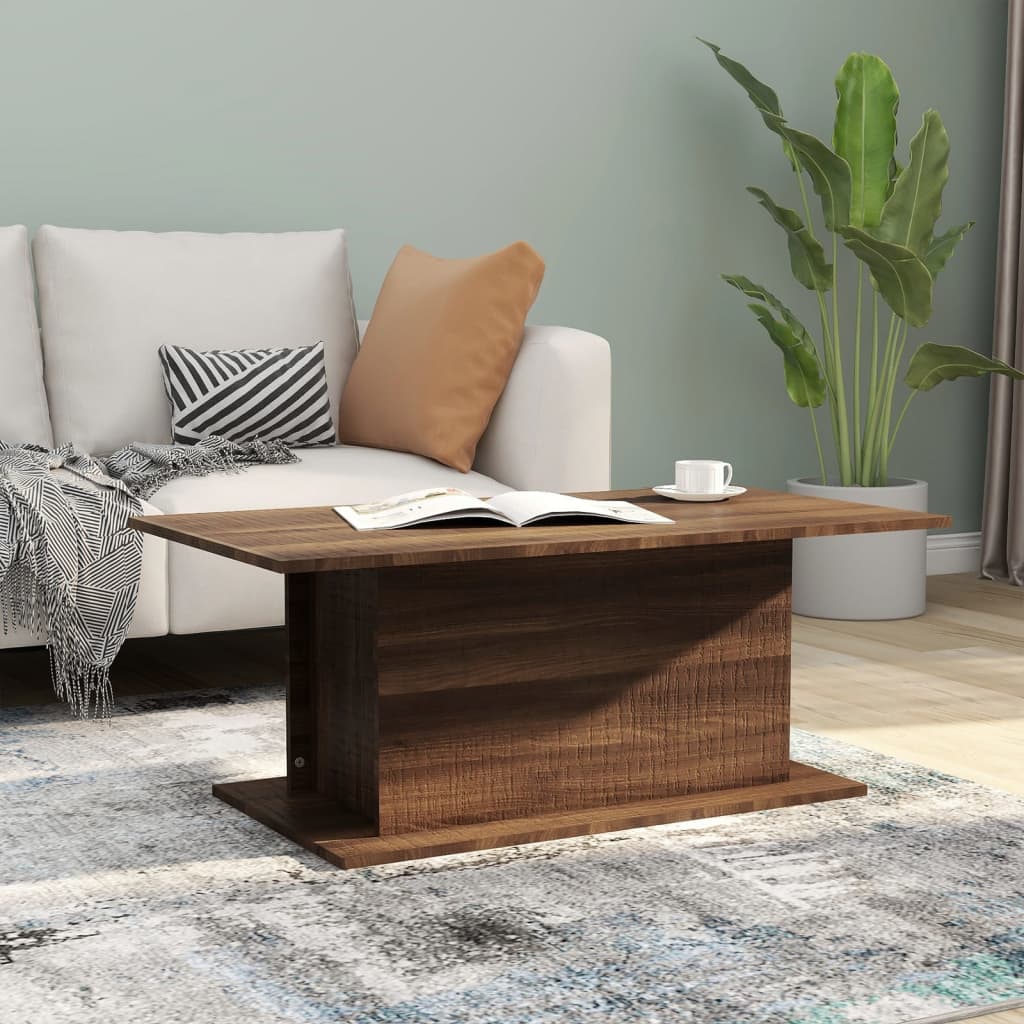 Coffee Table Sonoma Oak 40.2"x21.9"x15.7" Engineered Wood