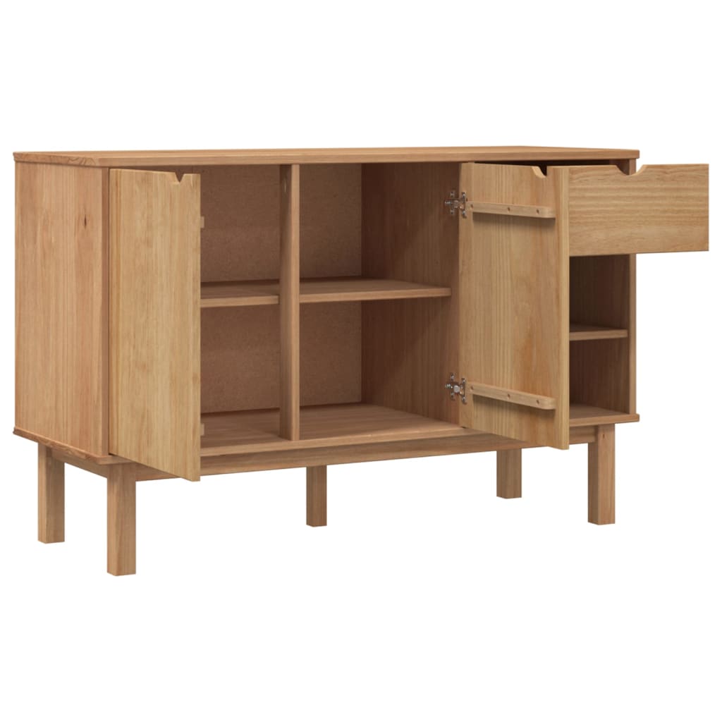 Sideboard OTTA 44.9"x16.9"x28.9" Solid Wood Pine