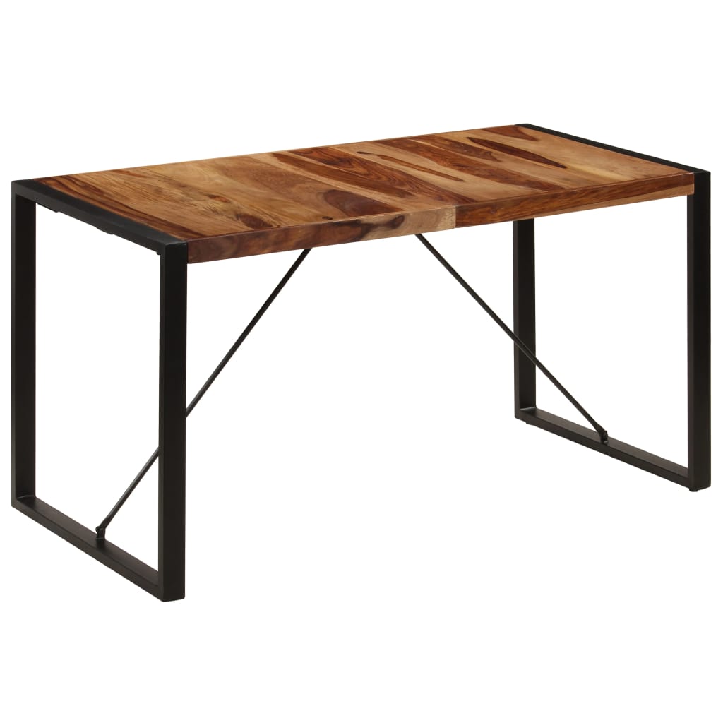 Dining Table 55.1"x27.6"x29.5" Solid Sheesham Wood