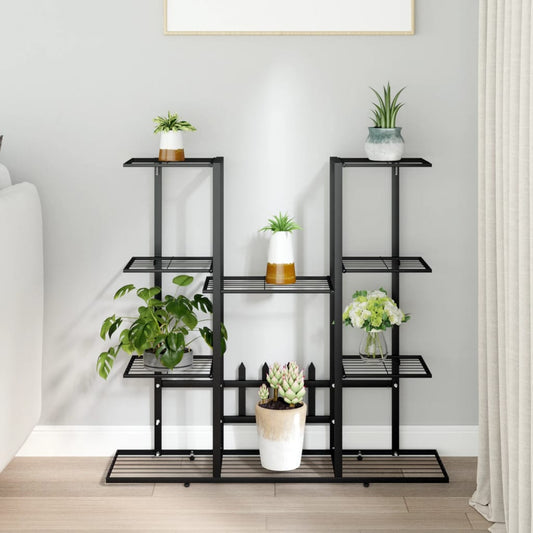 Flower Stand 37.2"x9.8"x35" Black Iron