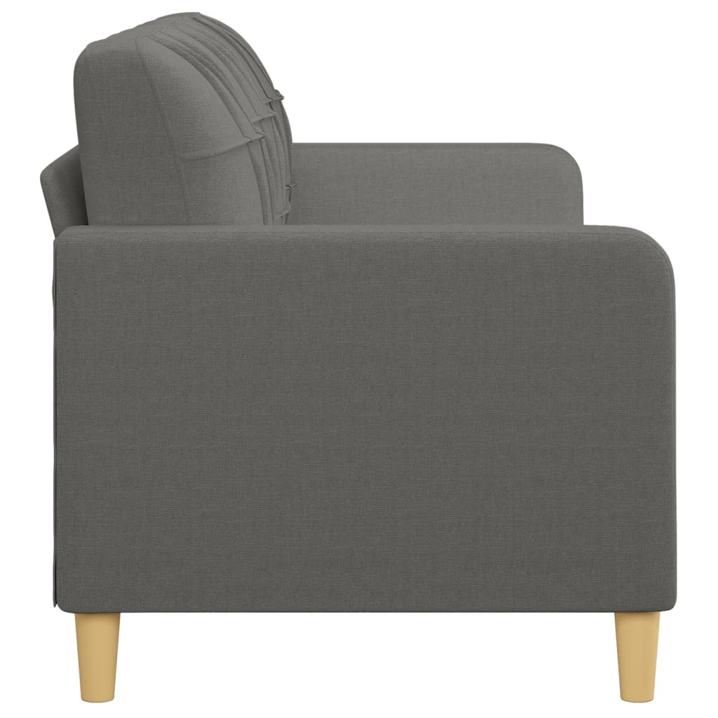 3-Seater Sofa Dark Gray 70.9" Fabric