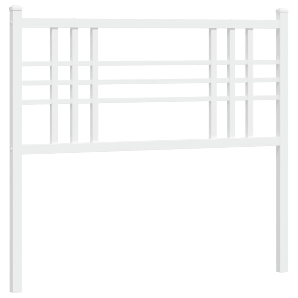 Metal Headboard White 39.4"