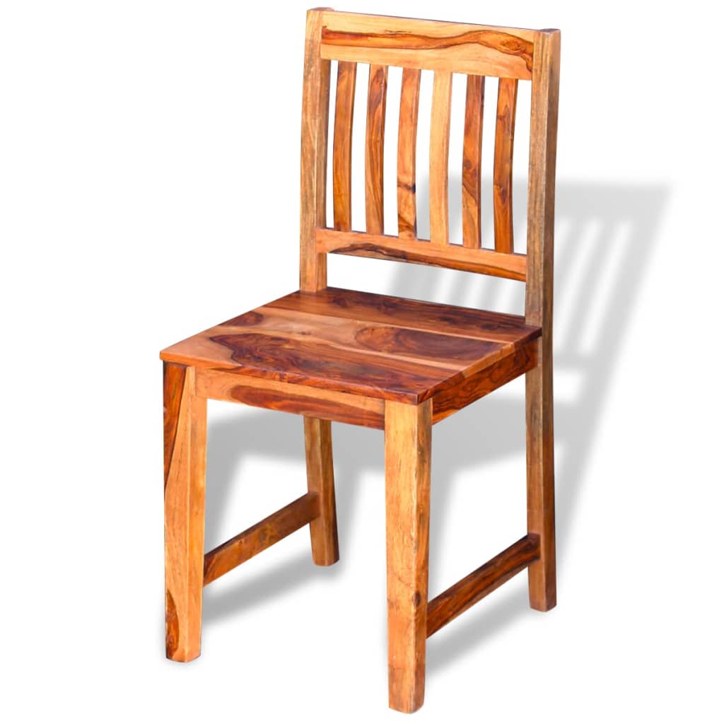 Dining Chairs 2 pcs Solid Sheesham Wood