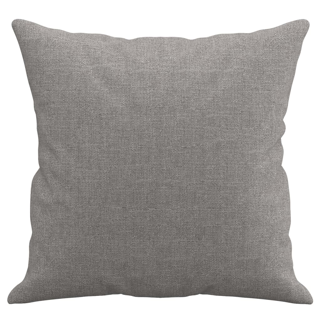 Throw Pillows 2 pcs Light Gray 15.7"x15.7" Fabric