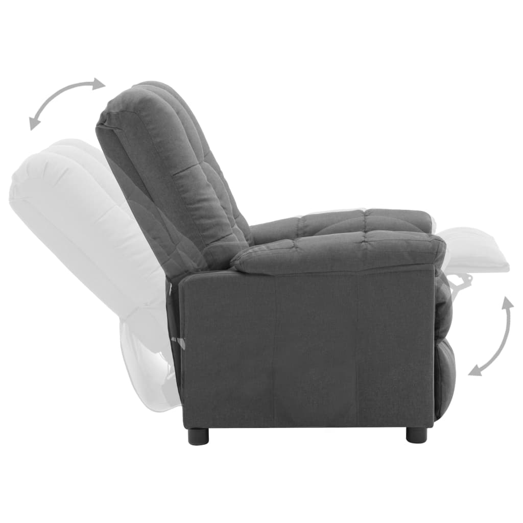 Recliner Light Gray Fabric