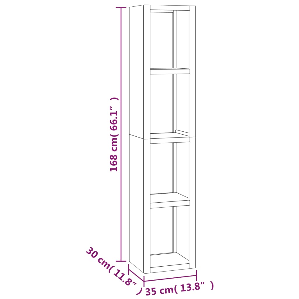 book-cabinet-13-8-x11-8-x66-1-solid-wood-teak At Willow and Wine USA!