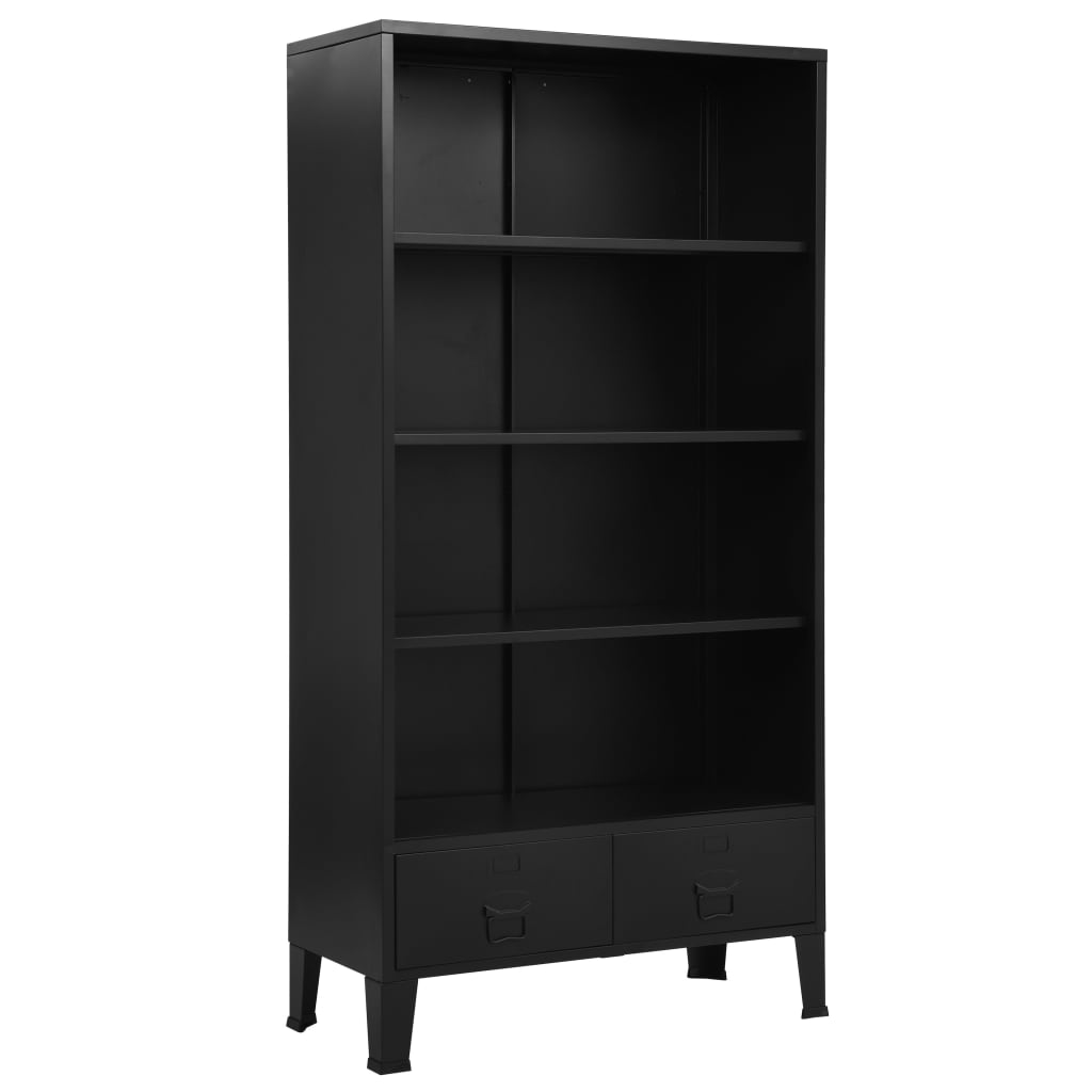 bookshelf-industrial-black-35-4-x15-7-x70-9-steel At Willow and Wine USA!