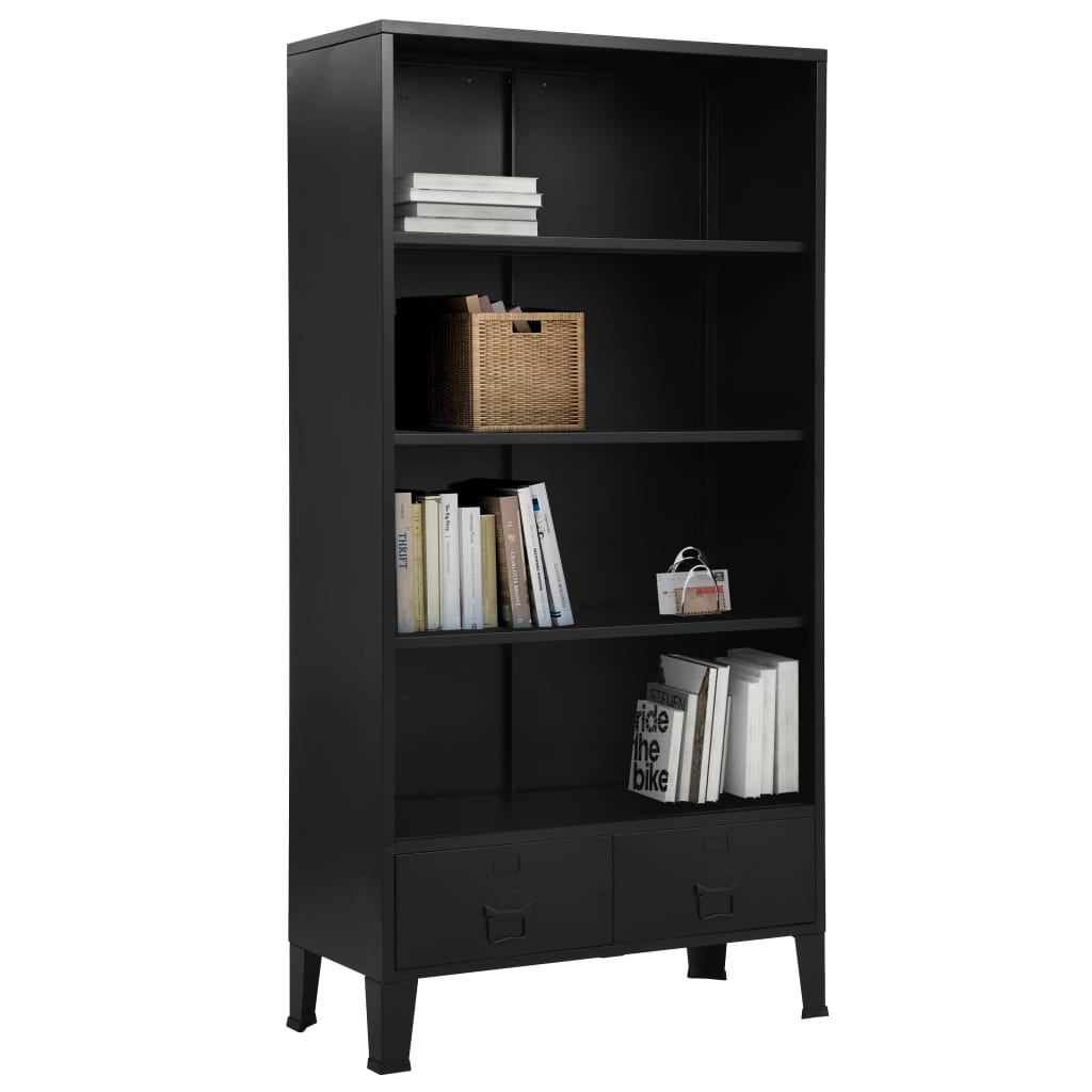 bookshelf-industrial-black-35-4-x15-7-x70-9-steel At Willow and Wine USA!