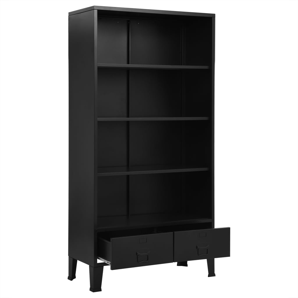 bookshelf-industrial-black-35-4-x15-7-x70-9-steel At Willow and Wine USA!